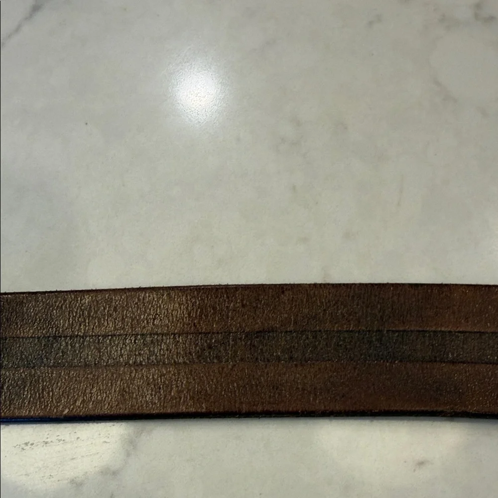 Fossil‎ Men's Brown Leather Belt Size 34